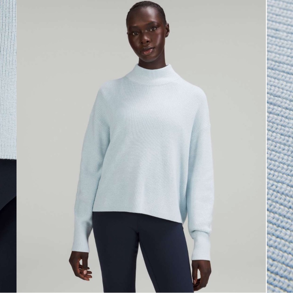 Lululemon Merino Wool-Blend Ribbed Turtleneck Sweater